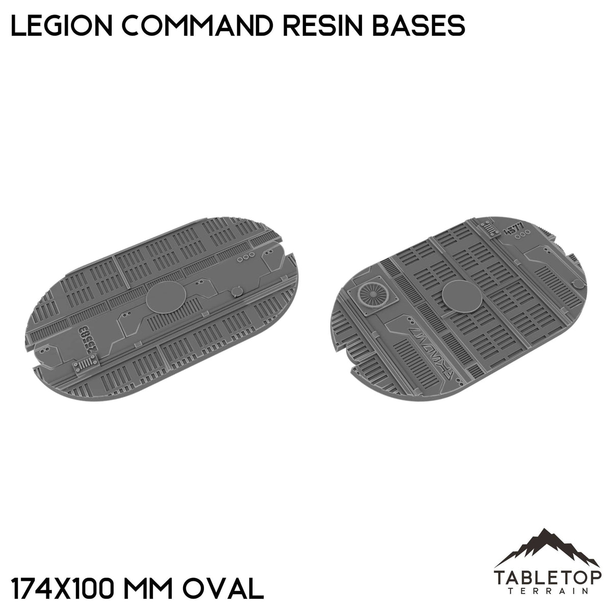 Tabletop Terrain Bases 174×100 mm oval / Single Legion Command Resin Bases