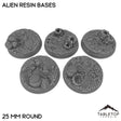 Tabletop Terrain Bases 25 mm / Single Alien Resin Bases