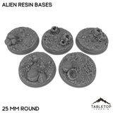 Tabletop Terrain Bases 25 mm / Single Alien Resin Bases