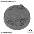 Tabletop Terrain Bases 25 mm / Single Bone Resin Bases