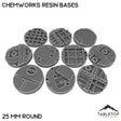 Tabletop Terrain Bases 25 mm / Single Chemworks Resin Bases