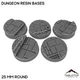Tabletop Terrain Bases 25 mm / Single Dungeon Resin Bases