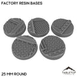 Tabletop Terrain Bases 25 mm / Single Factory Resin Bases
