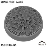 Tabletop Terrain Bases 25 mm / Single Grass Resin Bases