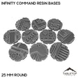 Tabletop Terrain Bases 25 mm / Single Infinity Command Resin Bases