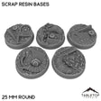 Tabletop Terrain Bases 25 mm / Single Scrap Resin Bases