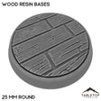Tabletop Terrain Bases 25 mm / Single Wood Resin Bases