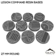Tabletop Terrain Bases 27 mm / Single Legion Command Resin Bases