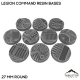 Tabletop Terrain Bases 27 mm / Single Legion Command Resin Bases