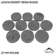 Tabletop Terrain Bases 27 mm / Single Legion Desert Resin Bases