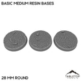 Tabletop Terrain Bases 28 mm / Single Basic Medium Resin Bases