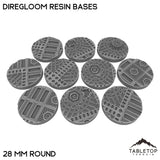 Tabletop Terrain Bases 28 mm / Single Diregloom Resin Bases