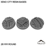 Tabletop Terrain Bases 28 mm / Single Xeno City Resin Bases