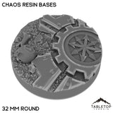 Tabletop Terrain Bases 32 mm / Single Chaos Resin Bases