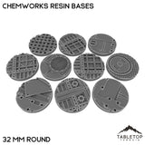 Tabletop Terrain Bases 32 mm / Single Chemworks Resin Bases
