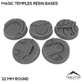 Tabletop Terrain Bases 32 mm / Single Magic Temples Resin Bases