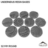 Tabletop Terrain Bases 32 mm / Single Undernidus Resin Bases