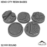 Tabletop Terrain Bases 32 mm / Single Xeno City Resin Bases
