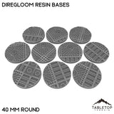 Tabletop Terrain Bases 40 mm / Single Diregloom Resin Bases