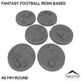 Tabletop Terrain Bases 40 mm / Single Fantasy Football Resin Bases