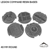 Tabletop Terrain Bases 40 mm / Single Legion Command Resin Bases
