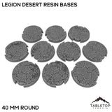 Tabletop Terrain Bases 40 mm / Single Legion Desert Resin Bases