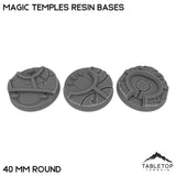 Tabletop Terrain Bases 40 mm / Single Magic Temples Resin Bases