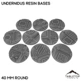 Tabletop Terrain Bases 40 mm / Single Undernidus Resin Bases