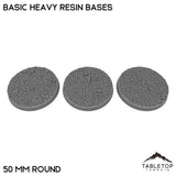 Tabletop Terrain Bases 50 mm / Single Basic Heavy Resin Bases