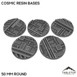 Tabletop Terrain Bases 50 mm / Single Cosmic Resin Bases