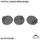 Tabletop Terrain Bases 50 mm / Single Crystal Xenos Resin Bases