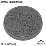 Tabletop Terrain Bases 50 mm / Single Grass Resin Bases