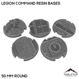 Tabletop Terrain Bases 50 mm / Single Legion Command Resin Bases