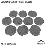 Tabletop Terrain Bases 50 mm / Single Legion Desert Resin Bases