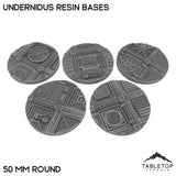Tabletop Terrain Bases 50 mm / Single Undernidus Resin Bases