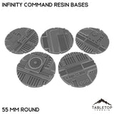 Tabletop Terrain Bases 55 mm / Single Infinity Command Resin Bases
