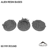 Tabletop Terrain Bases 60 mm / Single Alien Resin Bases