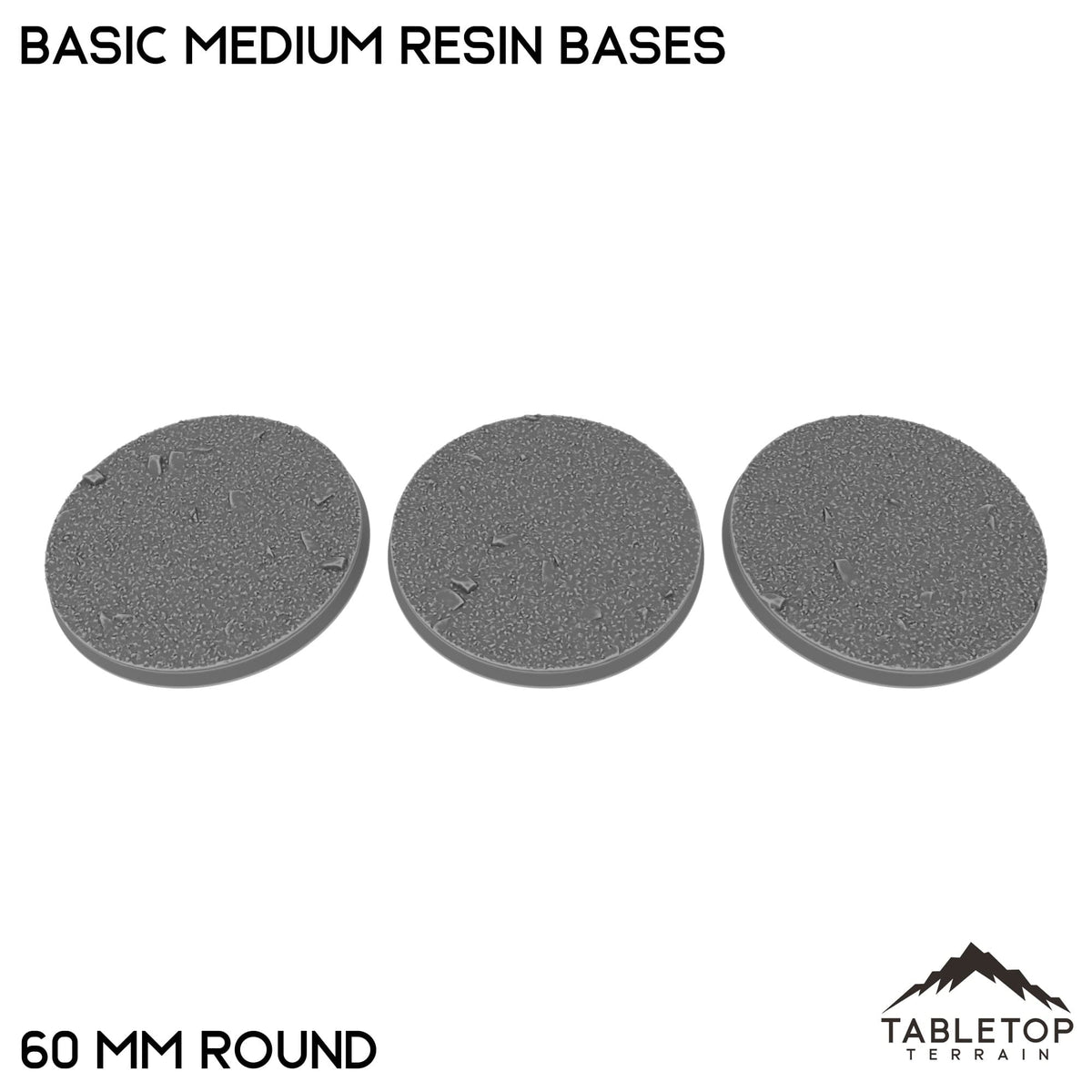 Tabletop Terrain Bases 60 mm / Single Basic Medium Resin Bases