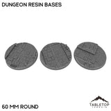 Tabletop Terrain Bases 60 mm / Single Dungeon Resin Bases
