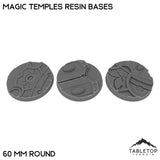 Tabletop Terrain Bases 60 mm / Single Magic Temples Resin Bases