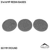 Tabletop Terrain Bases 60 mm / Single Swamp Resin Bases