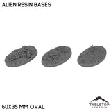 Tabletop Terrain Bases 60×35 mm oval / Single Alien Resin Bases