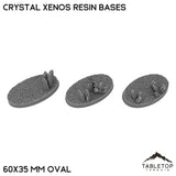 Tabletop Terrain Bases 60×35 mm oval / Single Crystal Xenos Resin Bases