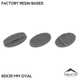 Tabletop Terrain Bases 60×35 mm oval / Single Factory Resin Bases
