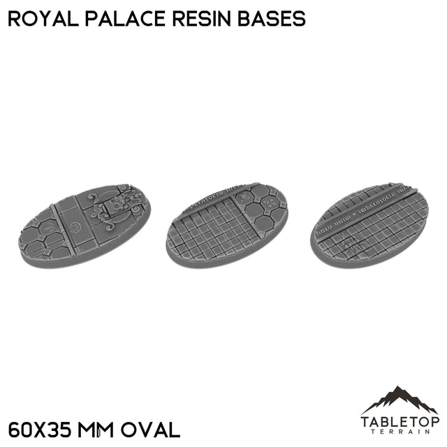 Tabletop Terrain Bases 60×35 mm oval / Single Royal Palace Resin Bases