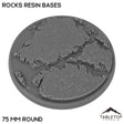 Tabletop Terrain Bases 75 mm / Single Rocks Resin Bases