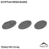 Tabletop Terrain Bases 75×42 mm oval / Single Egyptian Resin Bases