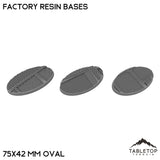 Tabletop Terrain Bases 75×42 mm oval / Single Factory Resin Bases