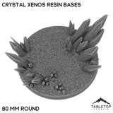 Tabletop Terrain Bases 80 mm / Single Crystal Xenos Resin Bases