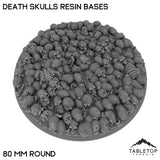 Tabletop Terrain Bases 80 mm / Single Death Skulls Resin Bases
